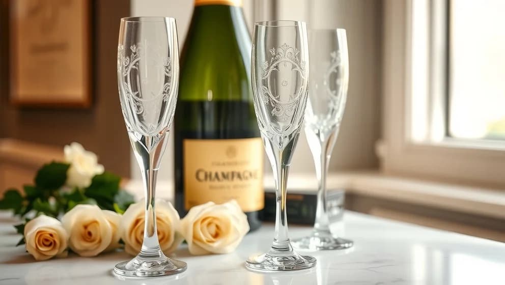 Champagneglas Orrefors Amor Vincit Omnia 2-pack