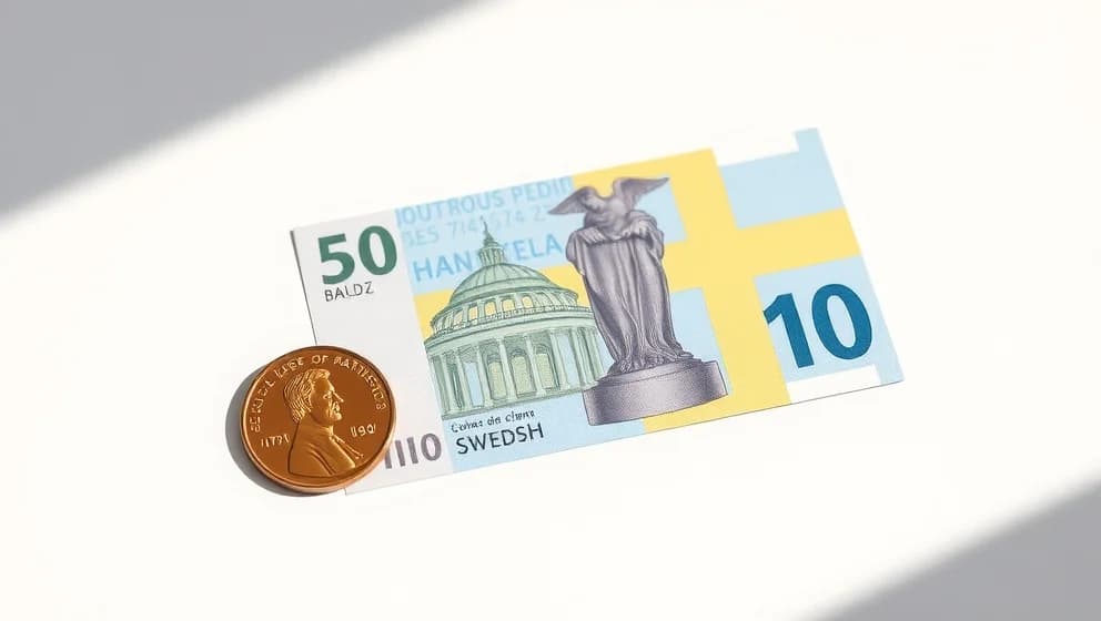 Hur mycket är 1 cent i svenska kronor