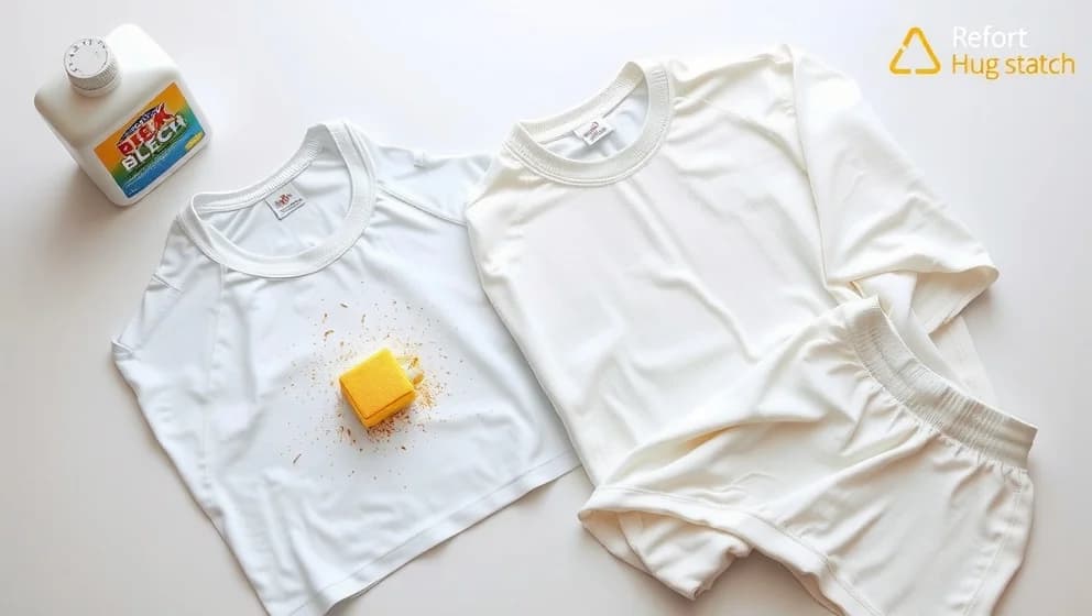 Så tar du bort fläckar på vita kläder med klorin